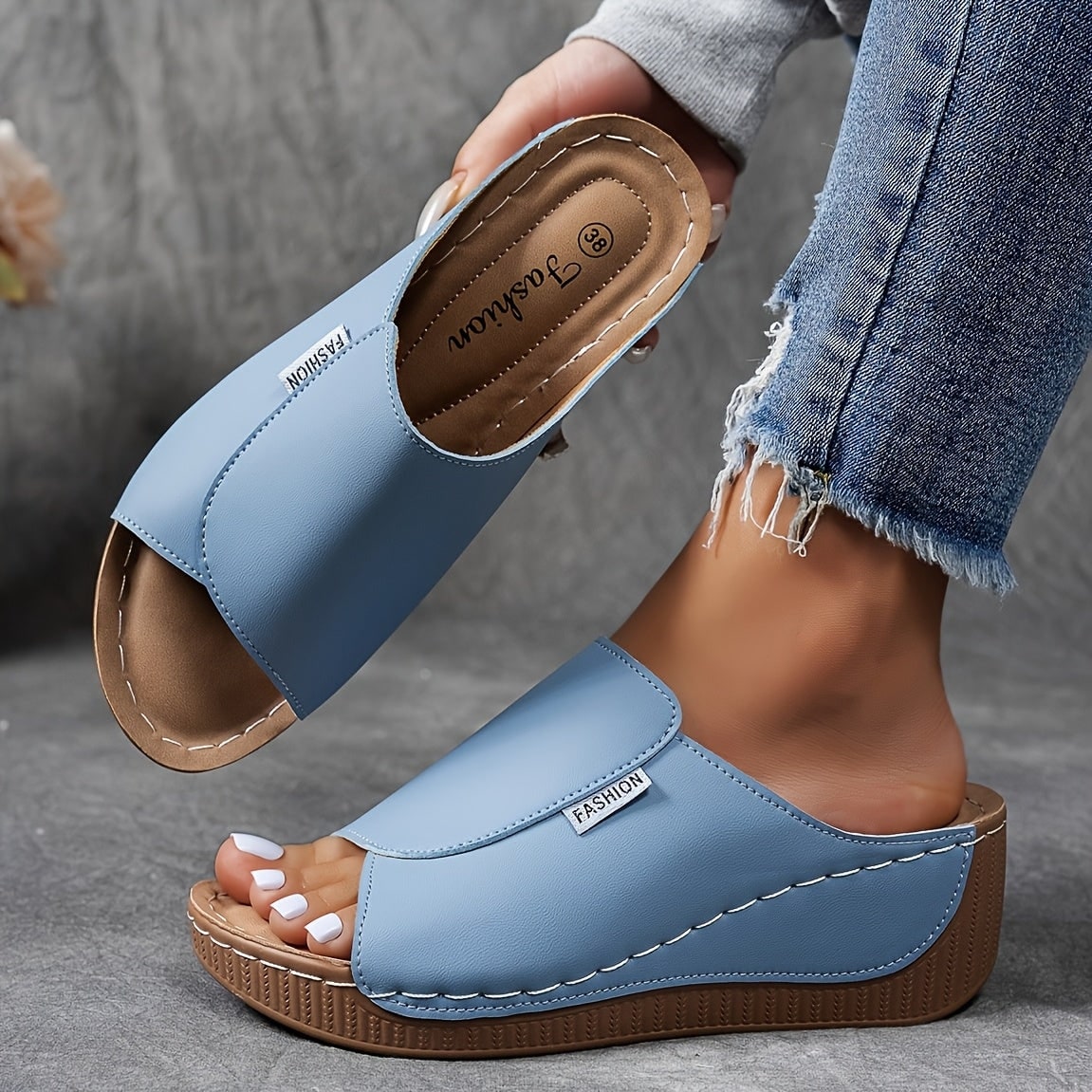 Espadrille Sandals For Women With Wedge Sole For Everyday Wear