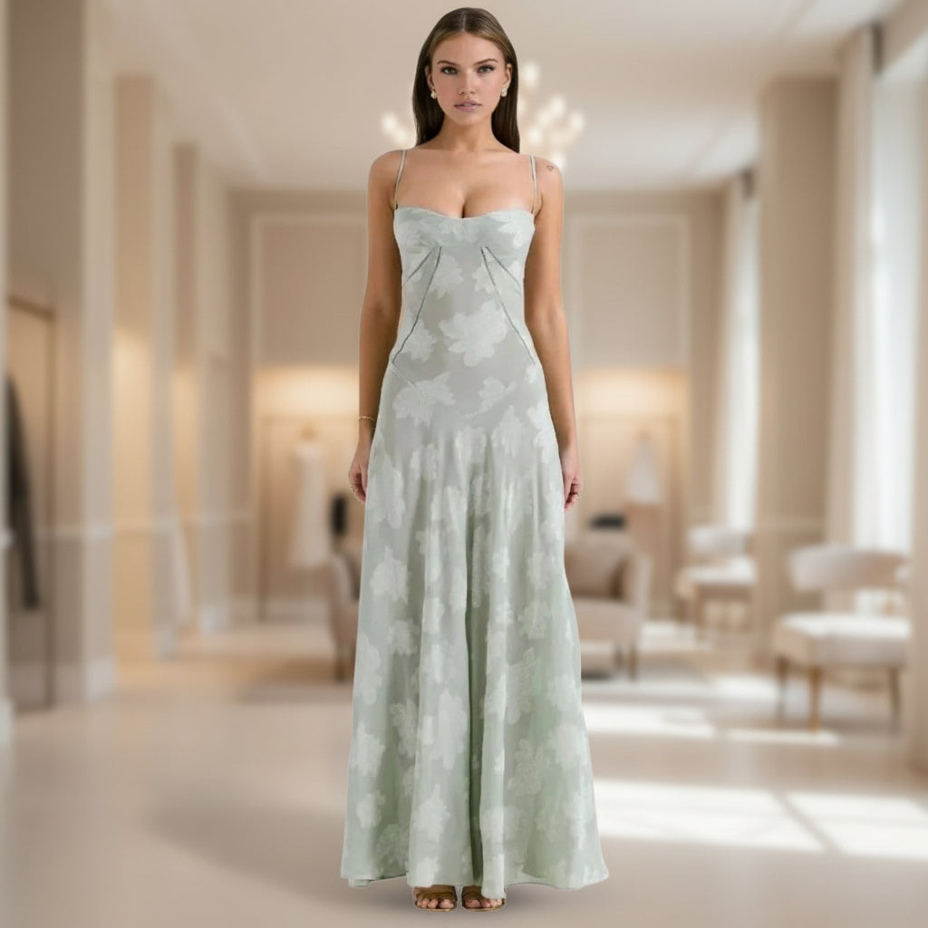 Vestido Midi Fluído Feminino para Festas e Eventos à Noite