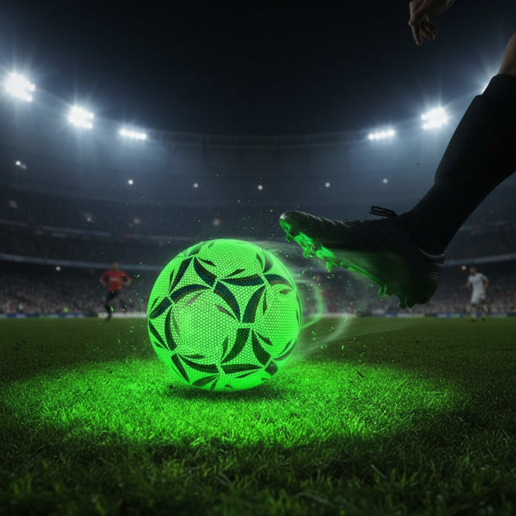 Världsmästerskapets LED-glödande fotboll storlek 5 för nattspel