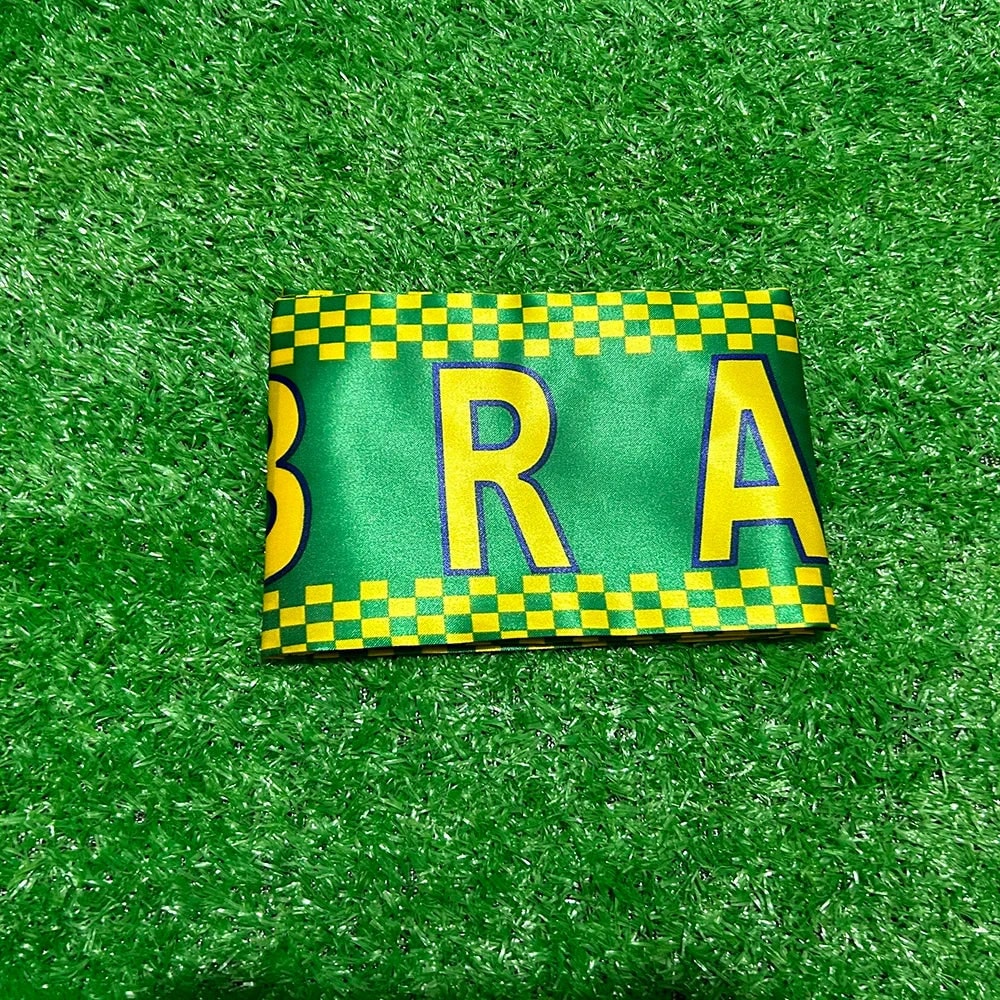 Brasilien WM-Flaggenschal mit Fransen für Fußballfans
