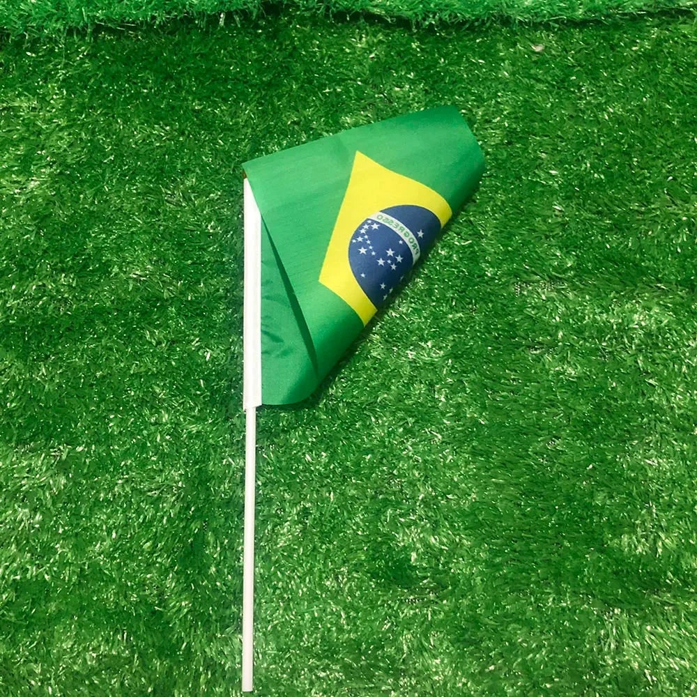 Brazil World Cup Hand Wave Mini Flag For Party Celebrations