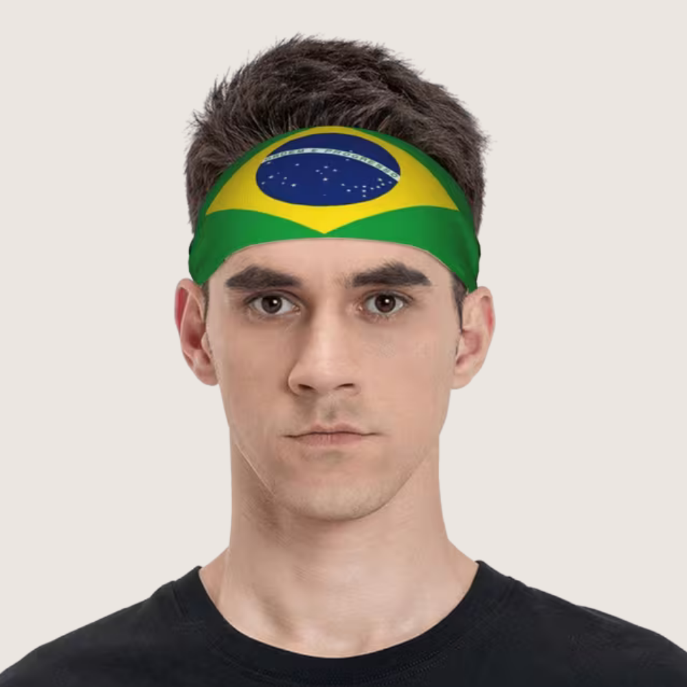 World Cup Brazil Flag Sports Headband Soccer Training