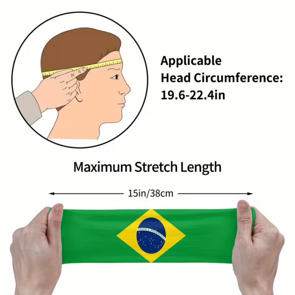 World Cup Brazil Flag Sports Headband Soccer Training