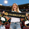 Verdensmesterskab i fodbold halstørklæde til fans med stribet frynse-stil stadiontilbehør