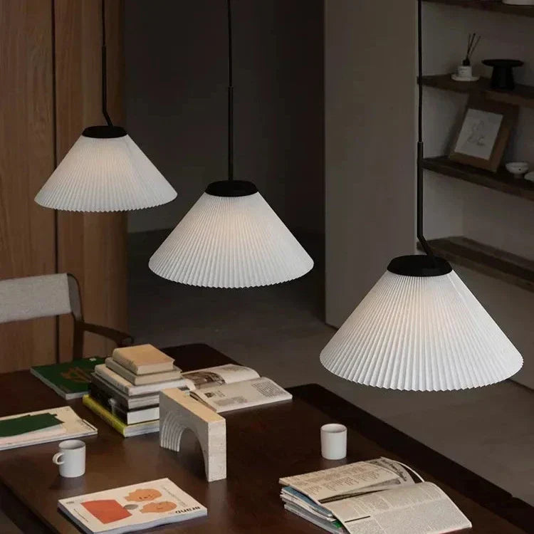 Velora Crème Plissé Hanglamp Met Warm Licht En Zachte Scandinavische Stijl | Snurv